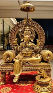 ตกแต่งห้องโถงแต่งงานอินเดียด้วยพระพิฆเนศ3D อินเดียตกแต่งห้องโถงแต่งงานอินเดียด้วยพระพิฆเนศ3D อภิเษกแก้วไฟเบอร์กลาสพระพิฆเนศ - Product Image 5