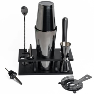 Metal <b>Bar</b> Tool Set Professional Stainless Steel Bartender Kit With Mixing Tools <b>For</b> <b>Home</b> Party Hotel <b>Bar</b> <b>Accessories</b> - Product Image 5