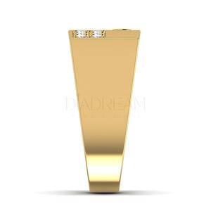 Bague de fiançailles élégante pour homme en argent sterling 925, sertie de diamants en clos, clarté VVS, bijoux fins et tendance - Product Image 4