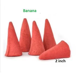 Cônes d'encens à la banane naturelle, fourniture en gros de cônes d'encens de meilleure marque (rouge) - Product Image 1