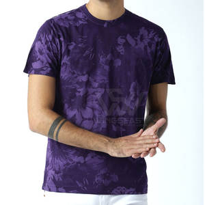 เสื้อยืดพิมพ์ลายแบบระเหิดสำหรับผู้ชายเสื้อยืดผ้าฝ้าย100% น้ำหนักเบาทรงหลวม - Product Image 1