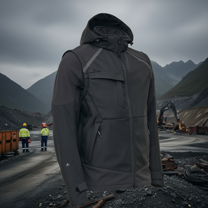 Chaqueta Softshell ELKA RAINWEAR WORKING XTREME, Equipo de Seguridad y Supervivencia en Color Negro - Product Image 3