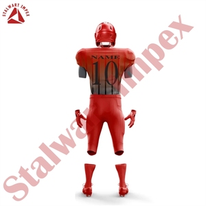 Uniforme de football américain couleur unie vêtements de sport uniforme de football américain sur mesure à séchage rapide - Product Image 6