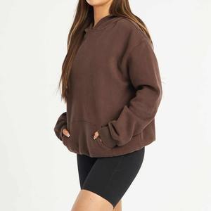 Prix de gros survêtement personnalisé pour femmes sweat à capuche personnalisé pour femmes longue qualité délavée à l'acide - Product Image 5