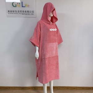 Poncho con capucha de secado rápido para adultos, toalla de playa, surf, surf, de alta calidad, barato de fábrica - Product Image 2