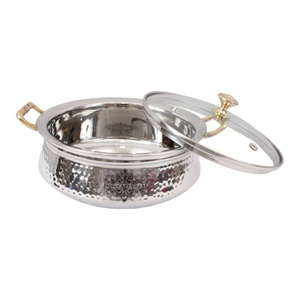 Aluminum Casted Hammered Texture Copper Antique Finished Elegant Look Casseroles <b>Pot</b> Food Serving Cookware Kitchenware Supplies - Product Image 6