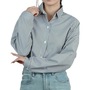 Customize Casual High Quality Shirts 100% Organic Cotton Wholesale Shirt Stylish Long Sleeves Breathable Women's Shirts - Product Image 4