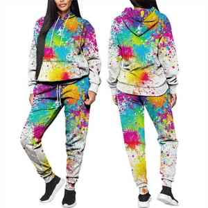 Precio bajo Mujeres Sublimación Chándal Alta calidad Personalizado 100% Algodón Tendencia Elegante Cremallera Conjunto Mujeres Sublimación Chándal - Product Image 5