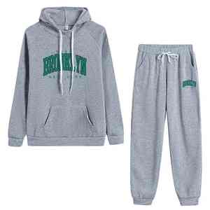 Ensemble de sport décontracté toutes saisons Sweat à capuche et pantalon de survêtement imprimés Brooklyn vert Mode urbaine Respirant et cool dans toutes les couleurs - Product Image 6