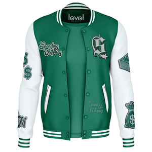 Vente en gros de patchs en chenille brodés personnalisés veste universitaire corps en laine manches longues veste universitaire Letterman Baseball College - Product Image 1