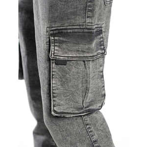 กางเกงยีนส์ผู้ชายทรงตรงแนวสตรีทวินเทจกางเกงยีนส์ Y2K พิมพ์ลายหลากสีออกแบบได้ตามต้องการ - Product Image 5