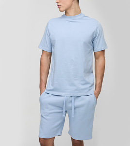 Mens T-Shirt and Shorts <b>Set</b> Summer 2 Piece Casual T-Shirt Outfit with Matching Shorts Streetwear Style OEM Wholesale Supplier - Product Image 4