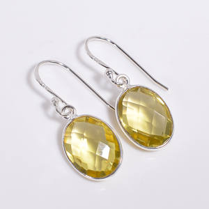 Pendientes de gota de Plata de Ley 925, piedra preciosa de corte redondo de amatista, exportador de joyas de piedras preciosas de plata antigua, joyería de plata fina - Product Image 4