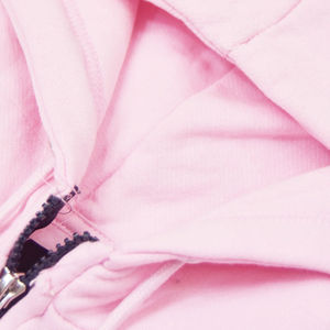 Wholesale Price Customized High Quality <b>Pink</b> Color <b>Hoodies</b> Sweatshirt Causal Plain <b>Men's</b> Hip Hop Zipper Solid Colors <b>Hoodies</b> - Product Image 5