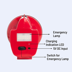 โคมไฟไฟฉาย LED แบบพกพา4000มิลลิแอมป์ต่อชั่วโมงใช้ในงานก่อสร้างทำจาก ABS ที่ให้แสงสว่างระยะทางไกลที่ทรงพลังสำหรับไซต์งาน - Product Image 4