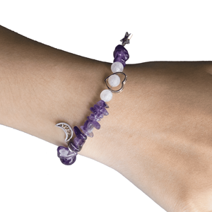 beGems Bracelet en argent Lucky Moon pour femmes, bijoux élégants faits à la main - Product Image 4