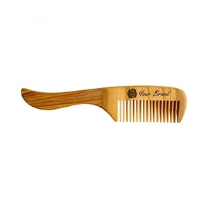 Logo laser portatile biodegradabile logo in legno ecologico amichevole 100% personalizzato con pettine naturale dei capelli di oliva per viaggi in hotel - Product Image 5