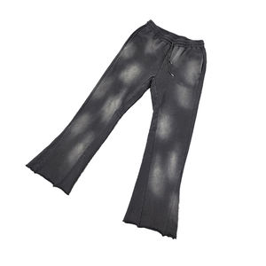 กางเกงลำลองทรงตรงเอวสูงวินเทจสำหรับผู้ชายกางเกงกีฬาลายกรดซักแล้วมีกระเป๋าอเนกประสงค์สำหรับเสื้อนอก - Product Image 3