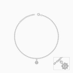 Handmade Silver Glow Linked Chain <b>Anklet</b> Fashion Jewelry Glowing Silver Chain Trendy Foot Accessory Perfect <b>For</b> <b>Women</b> & Girls - Product Image 4