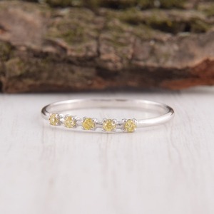 เครื่องประดับแหวนคลาสสิกสำหรับผู้หญิงเครื่องประดับเงินสไตล์ Boho 925เงินสเตอร์ลิงซิทรินพลอยแฮนด์เมดของขวัญสำหรับภรรยา - Product Image 1