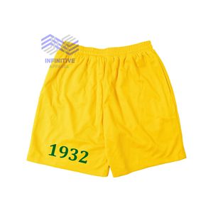Chi Eta phi sorority unisex กางเกงขาสั้นตาข่ายสีทอง - Product Image 2