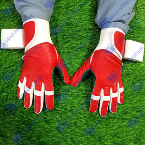 Gants d'entraînement au bâton en cuir de vachette Cabretta confortables de meilleure qualité Gants de softball Gants de couleur rouge blanc et vert - Product Image 2