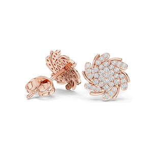 Boucles d'oreilles en diamant de laboratoire 0,334 CT pour femmes, clarté VVS-VS, or 18 carats, 14 carats, 10 carats et argent 925, or rose, or jaune, or blanc - Product Image 3