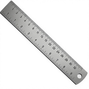 DADDY D PRO Escala de acero inoxidable de grado industrial Regla métrica y en pulgadas de doble cara para medición profesional CE ISO APROBADO - Product Image 1