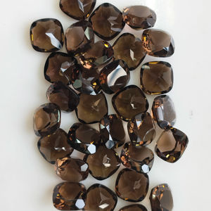 Quartz fumé brun naturel 10MM taille coussin, pierre précieuse en vrac de qualité supérieure pour la fabrication de bijoux, Red Mountain Gems - Product Image 3