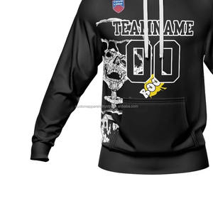 Sudadera con Capucha Personalizada con Logotipo Sublimado, Sudadera Deportiva de Poliéster de Secado Rápido para Hombre, Ropa Deportiva de Equipo, Sudadera de Alto Rendimiento - Product Image 4