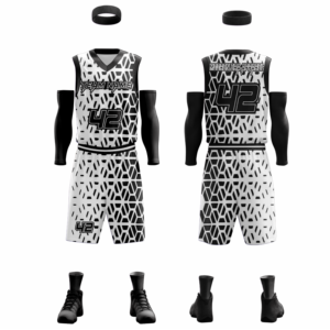 Ensemble de maillots de basket-ball personnalisés pour hommes 2025, respirant, imprimé, séchage rapide, maille, sublimation, broderie, uniformes en gros - Product Image 5