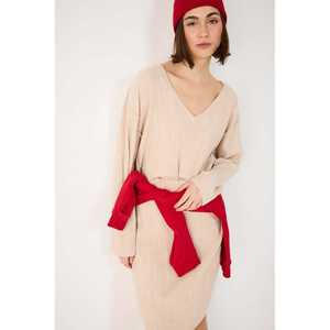 Top corto acanalado con cuello en V - Product Image 3