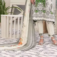 Costumes en tissu imprimé pour femmes avec dupatta en tissu, costume classique de marque, non cousu et cousu