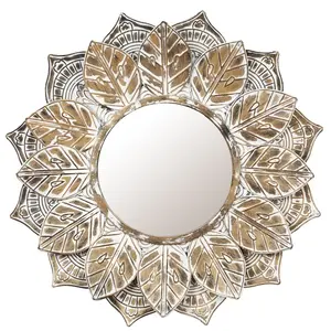 Metal Wall <b>Mirror</b> in <b>Gold</b> Plated Latest Wall <b>Mirror</b> Luxury Style for Home Decoration New Metal Wall <b>Mirror</b> in Wholesale Price - Product Image 6