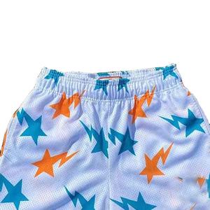 High Quality Summer Printed Beach Shorts Custom Logo Elastic Waist Workout Shorts Basketball Double <b>Layers</b> Beach Shorts - Product Image 5