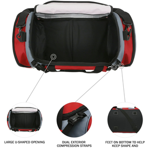 Bolsa de gimnasio ligera y duradera con forro de poliéster Bolsa deportiva personalizada de Pakistán - Product Image 3