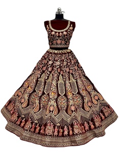 Exclusif Lourd Très bien conçu broderie de paon et Bharat conçu mariée Lehenga Choli pour les femmes vente en ligne - Product Image 1