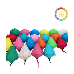 โคมไฟเวียดนามแบบพับได้ทำจากผ้าไหมไม้ไผ่ โฮอิอัน-สำหรับวันวาเลนไทน์ งานฉลองรับปริญญา ร้านค้า พื้นที่จัดแสดงแบบดั้งเดิม - Product Image 2