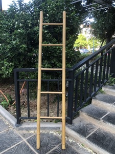 บันไดไม้ไผ่งานแฮนด์เมดสำหรับตกแต่งสวนราคาประหยัด - Product Image 5