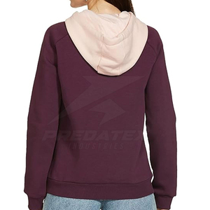 Servicio OEM, Impresión de Logotipo Personalizado, Sudaderas Casuales para Mujer, Transpirables, Antiarrugas, 100% Algodón, con Capucha y Logotipo Frontal para Invierno - Product Image 2