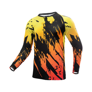 Ropa Deportiva de Carreras Transpirable de Alta Calidad, Manga Larga, Secado Rápido, Jersey de MX BMX MTB Elástico, Color y Logotipo Personalizados para Motocross - Product Image 1