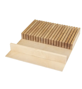 Bloque de cuchillos de madera integrado para cajón - Product Image 5