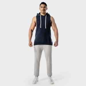 Gilet à capuche polaire oversize pour homme, design uni, impression sérigraphique en relief, poche respirante, 400g - Product Image 2