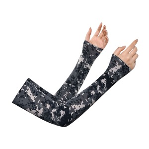 Minceur plaine Upf 50 + glace soie tissu sur manches sport cyclisme pêche Protection solaire solide bras manchon - Product Image 3