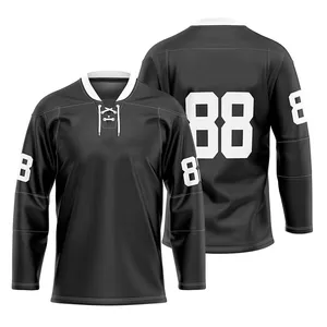 新流行的普通冰球球衣最佳质量新设计曲棍球球衣青年定制冰球球衣