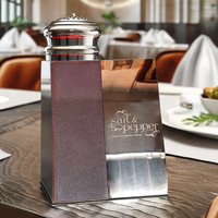 Porte-menu de restaurant, café, bar, en cuir PU de haute qualité, durable, personnalisé, double pliage, finition nickel rose.