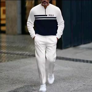 Ropa de Diseño de Moda Masculina de Lujo, Ropa Deportiva Informal y Versátil de Punto Personalizada, Traje Masculino para Otoño e Invierno - Product Image 3