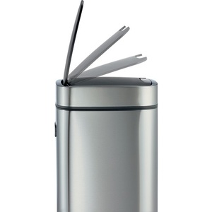 Smart #12L Stainless Steel/Plastic Waste <b>Bin</b> Durable H430mm Metallic Silver - Product Image 2