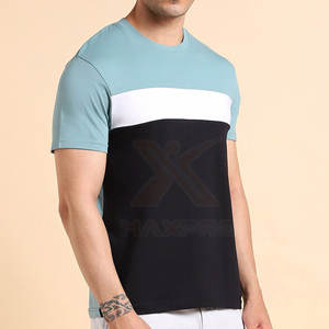 Camisetas de Hombre en Oferta Online, Camisetas de Hombre Casuales de Talla Grande con Contraste de Color, Camisetas de Hombre para Usar en Verano - Product Image 4