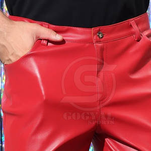 Pantalons en cuir pour hommes, best-sellers, résistants, légers, en stock - Product Image 5